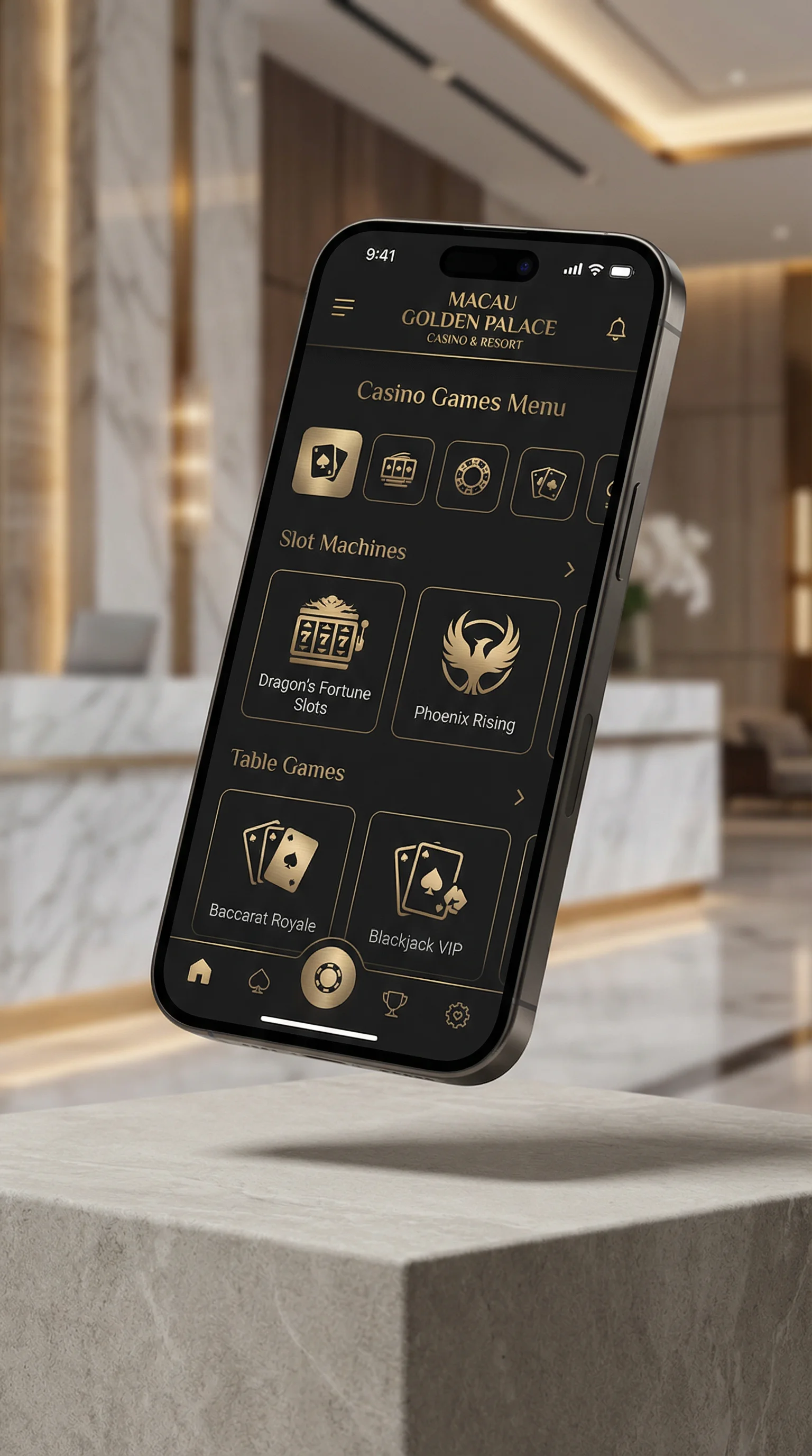 太阳城手机APP界面展示